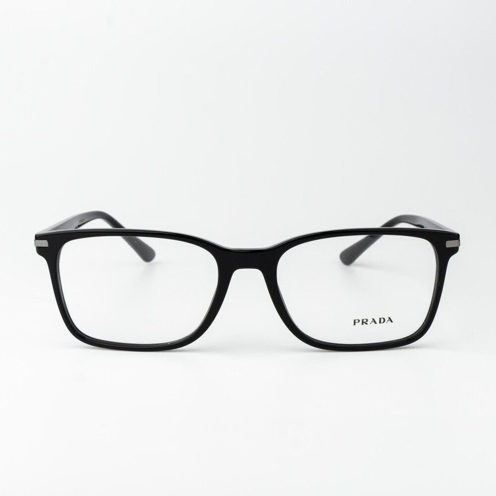 Prada Women Eyeglasses Black Square PR14WV 1AB1O1 BRAND NEW